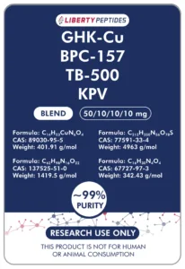 GHK-Cu, KPV, BPC-157, TB-500 (KLOW Blend)